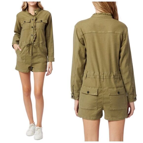 Hudson Jeans Utility Jumpsuit Olive Green Large‎ - Picture 1 of 11